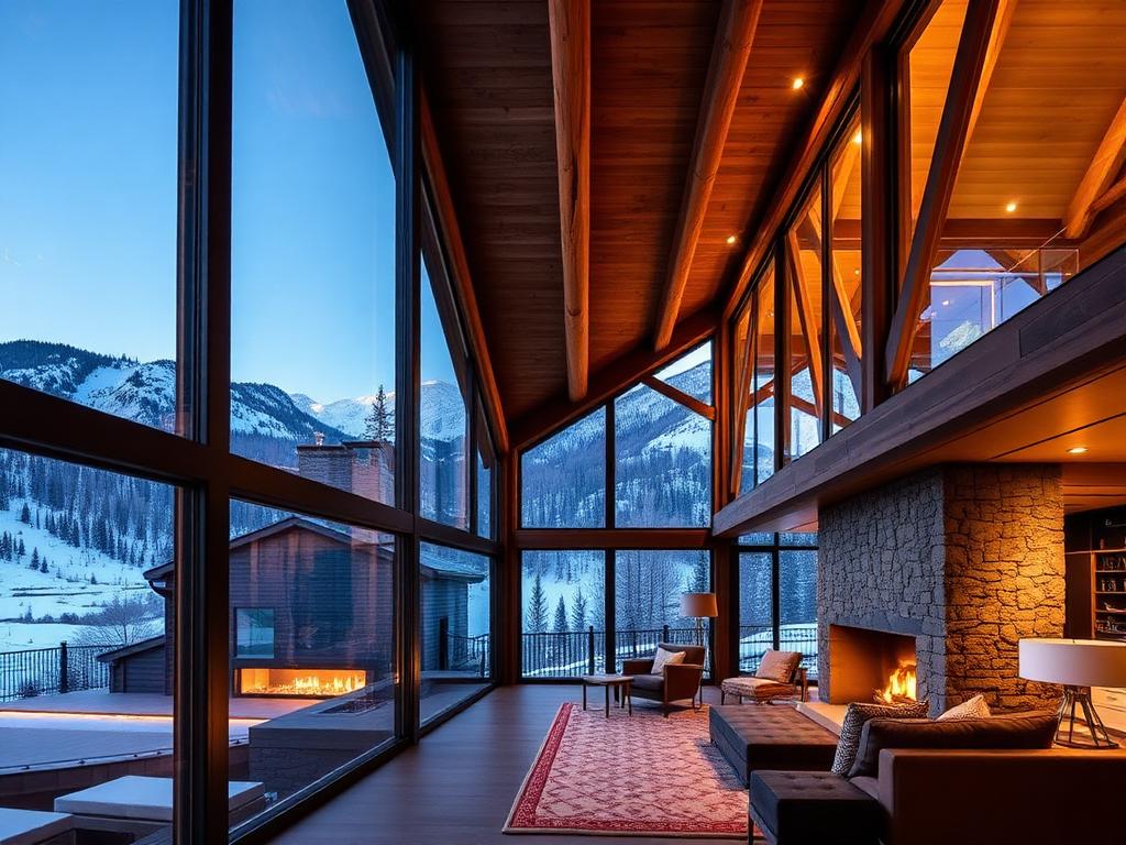 Modern mountain retreat