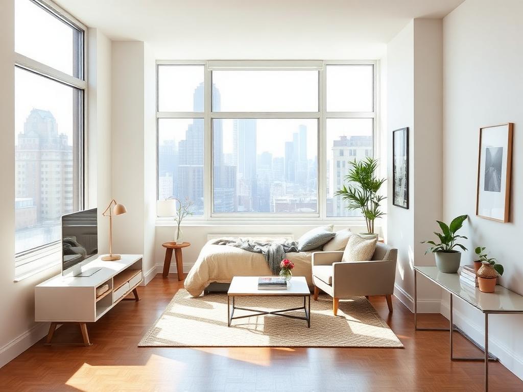 Bright high-rise condo near Midtown